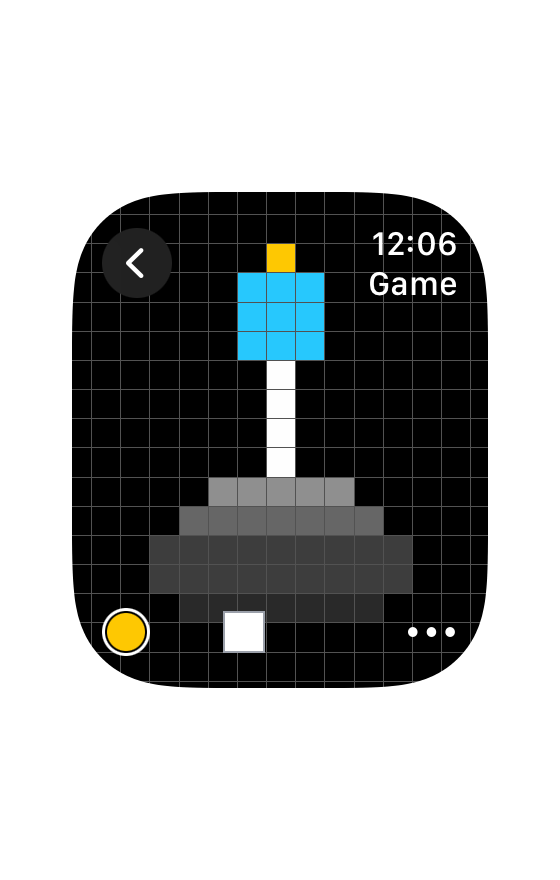 Yoktopix interface on Apple Watch